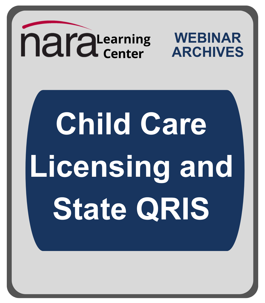 Child Care Licensing and State QRIS