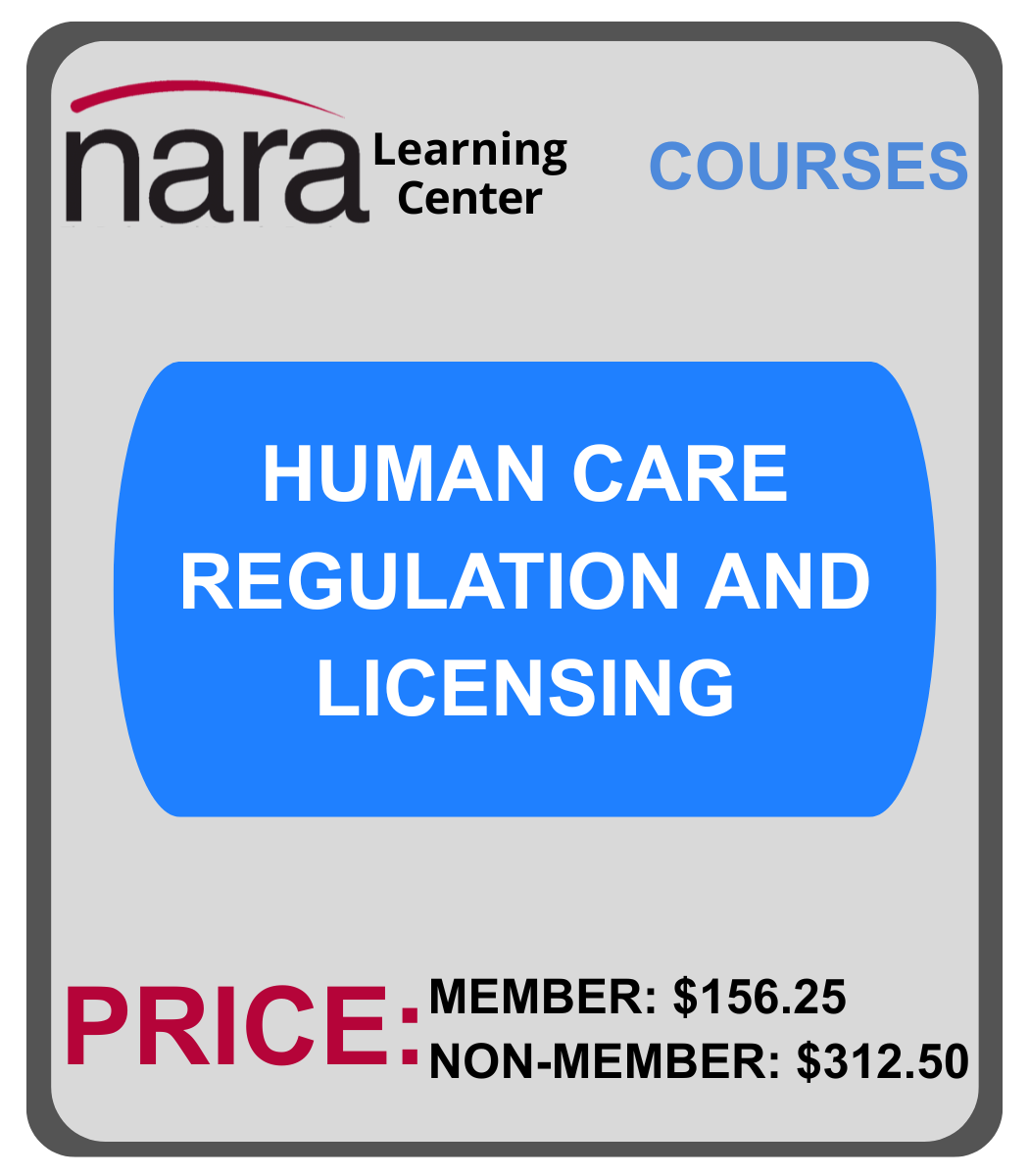 Human Care Regulation and Licensing