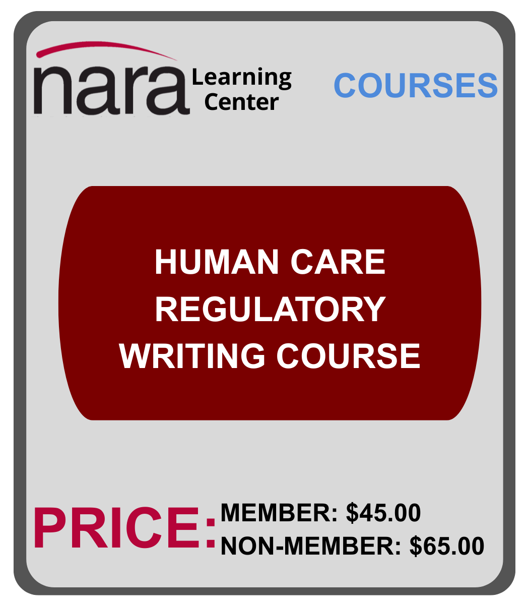 Human Care Regulatory Writing
