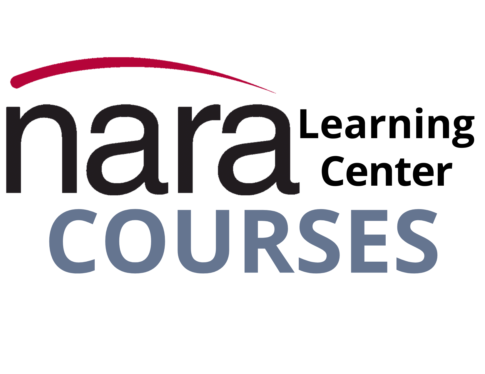 NARA logo with courses